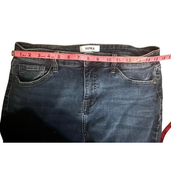 Pistola Revolve Mid-Rise Skinny Jeans Dark Wash Stretch Denim Women’s Size 31 - Picture 5 of 9